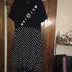 Glow in the dark plus size eclipse dress